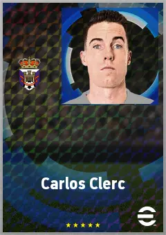 Carlos Clerc eFootball 2026 player card, 70 OVR LB