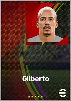 Gilberto eFootball 2026 player card, 73 OVR RB