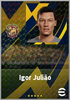 Igor Julião eFootball 2026 player card, 70 OVR RB