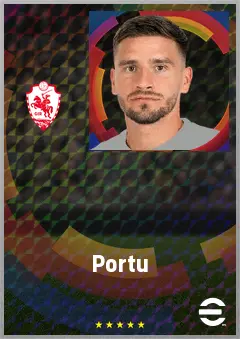 Portu eFootball 2026 player card, 73 OVR AMF