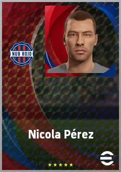 Nicola Pérez eFootball 2026 player card, 73 OVR GK