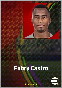 Fabry Castro eFootball 2026 player card, 70 OVR DMF