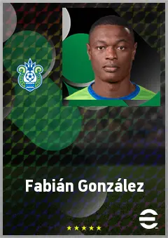 Fabián González eFootball 2026 player card, 66 OVR CF