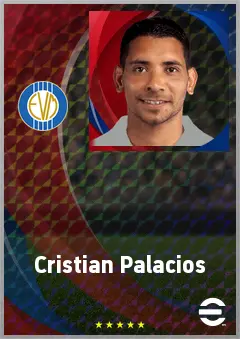 Cristian Palacios eFootball 2026 player card, 71 OVR CF