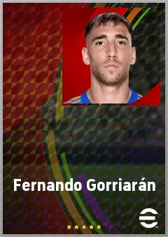 Fernando Gorriarán eFootball 2026 player card, 76 OVR CMF
