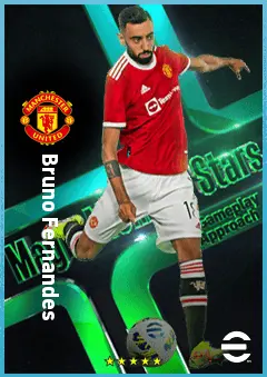 Bruno Fernandes eFootball 2026 player card, 91 OVR AMF