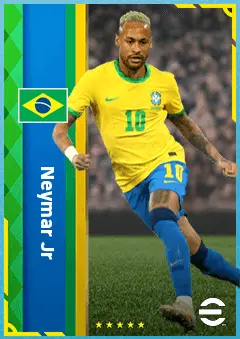 Neymar Jr eFootball 2026 player card, 91 OVR LWF