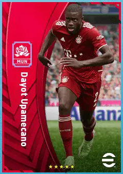 Dayot Upamecano eFootball 2026 player card, 88 OVR CB