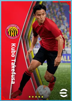 Kubo Takefusa eFootball 2026 player card, 83 OVR RMF