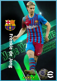 Frenkie de Jong eFootball 2026 player card, 90 OVR CMF