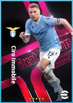 Ciro Immobile eFootball 2026 player card, 89 OVR CF