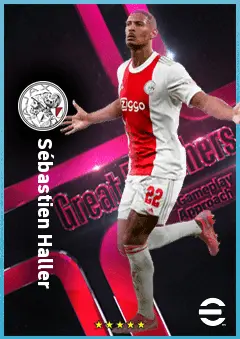 Sébastien Haller eFootball 2026 player card, 86 OVR CF