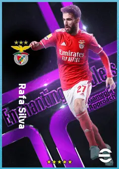 Rafa Silva eFootball 2026 player card, 86 OVR RWF