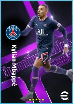 Kylian Mbappé eFootball 2026 player card, 93 OVR CF