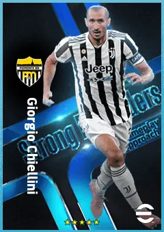 Giorgio Chiellini eFootball 2026 player card, 87 OVR CB