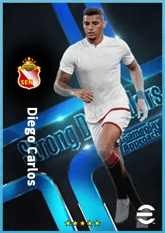 Diego Carlos eFootball 2026 player card, 87 OVR CB