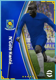 N'Golo Kanté eFootball 2026 player card, 91 OVR DMF