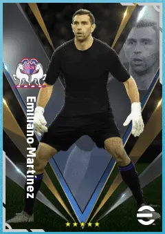 Emiliano Martínez eFootball 2026 player card, 87 OVR GK