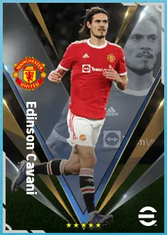 Edinson Cavani eFootball 2026 player card, 87 OVR CF