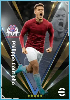 Philippe Coutinho eFootball 2026 player card, 86 OVR AMF