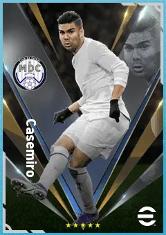 Casemiro eFootball 2026 player card, 91 OVR DMF