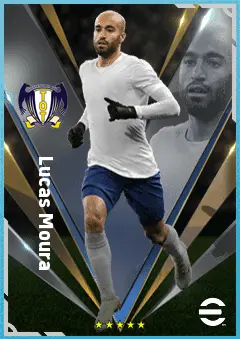 Lucas Moura eFootball 2026 player card, 86 OVR RMF