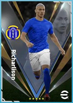 Richarlison eFootball 2026 player card, 88 OVR LWF