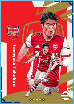 Tomiyasu Takehiro eFootball 2026 player card, 88 OVR RB