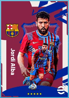 Jordi Alba eFootball 2026 player card, 88 OVR LB