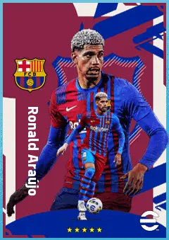 Ronald Araújo eFootball 2026 player card, 89 OVR CB