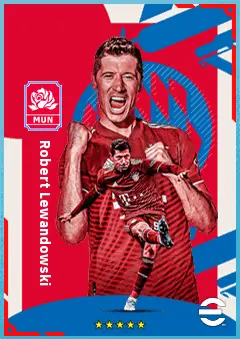Robert Lewandowski eFootball 2026 player card, 93 OVR CF