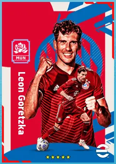 Leon Goretzka eFootball 2026 player card, 90 OVR CMF