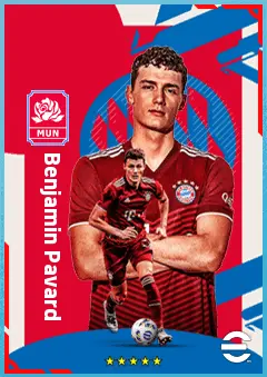 Benjamin Pavard eFootball 2026 player card, 87 OVR RB