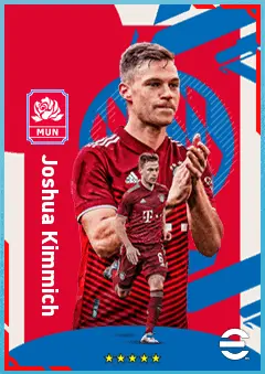 Joshua Kimmich eFootball 2026 player card, 92 OVR DMF