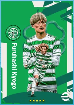 Furuhashi Kyogo eFootball 2026 player card, 83 OVR LWF