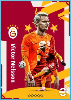 Victor Nelsson eFootball 2026 player card, 84 OVR CB
