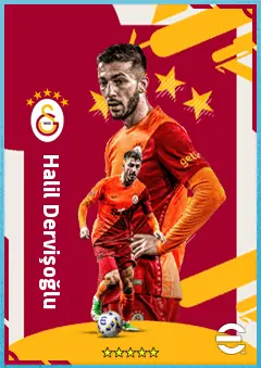Halil Dervişoğlu eFootball 2026 player card, 83 OVR CF