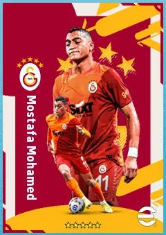 Mostafa Mohamed eFootball 2026 player card, 82 OVR CF