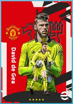 David de Gea eFootball 2026 player card, 88 OVR GK
