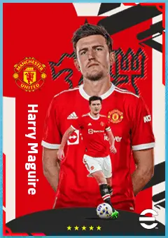Harry Maguire eFootball 2026 player card, 87 OVR CB