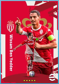 Wissam Ben Yedder eFootball 2026 player card, 89 OVR CF