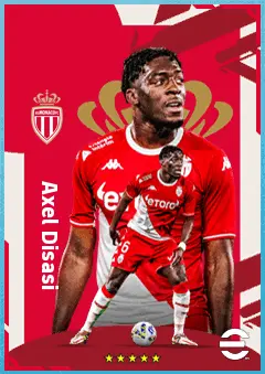 Axel Disasi eFootball 2026 player card, 84 OVR CB