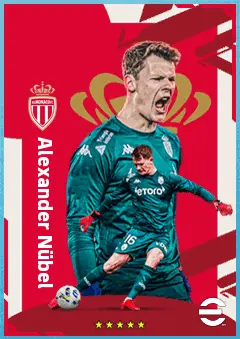 Alexander Nübel eFootball 2026 player card, 83 OVR GK