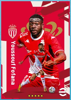 Youssouf Fofana eFootball 2026 player card, 87 OVR CMF