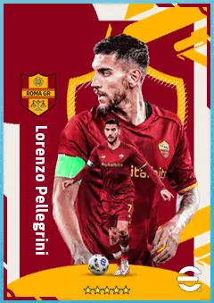 Lorenzo Pellegrini eFootball 2026 player card, 88 OVR AMF