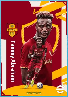 Tammy Abraham eFootball 2026 player card, 89 OVR CF