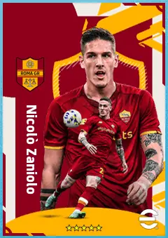 Nicolò Zaniolo eFootball 2026 player card, 89 OVR AMF