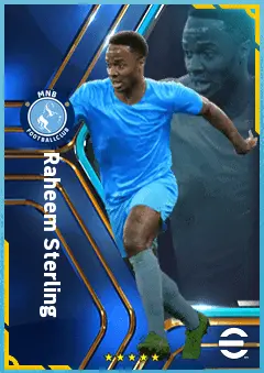 Raheem Sterling eFootball 2026 player card, 88 OVR LWF