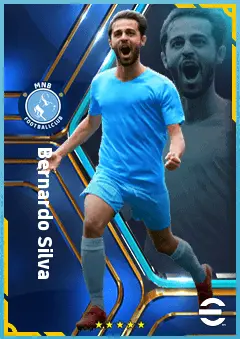 Bernardo Silva eFootball 2026 player card, 90 OVR AMF
