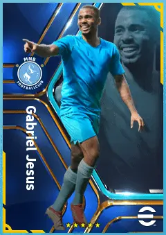 Gabriel Jesus eFootball 2026 player card, 88 OVR CF